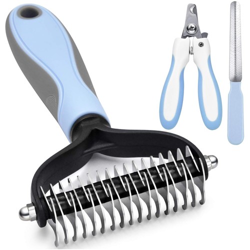 Deshedding dog brush - dog,