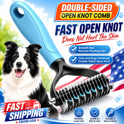 Pet deshedding brush - pet,