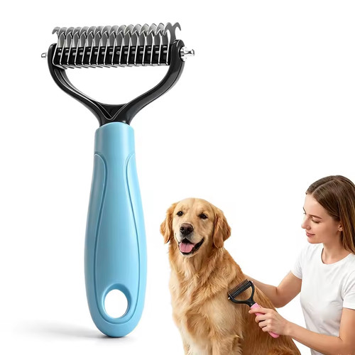 Dog cat dematting comb - 2-in-1,