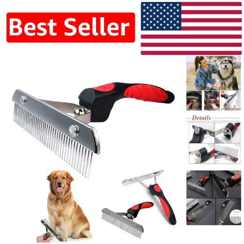 Sturdy dog grooming - rake, with