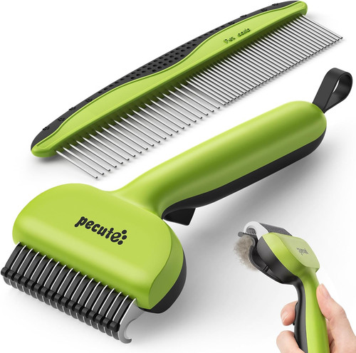 Self cleaning undercoat rake - self-cleaning,