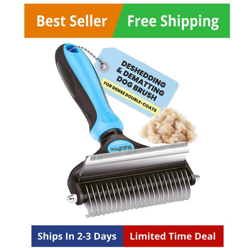 Dog brush for shedding - dog,