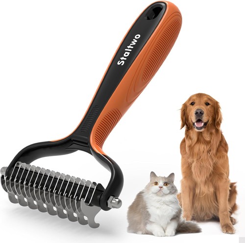 Double sided deshedding dog - double-sided,